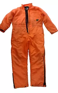 Berne Blaze Orange Youth Boys (overall length 54") Insulated Hunting Coveralls - Picture 1 of 14