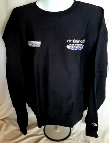 Roush Fenway Racing Team Issued XL Black Citi Financial Sweatshirt NASCAR Ford Cover