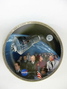 ASTRONAUT JOHN GLENN collector plate FLIGHT OF GLORY Space Travel NASA R. Schaar - Picture 1 of 4