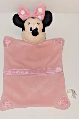 Manta de seguridad para bebé de felpa rosa Disney Minnie Mouse Lovey Just Play  Foto 1 de 4