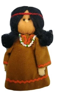 Hallmark 4 inch LITTLE LOVES Finger Puppet Doll TURTLE DOVE 1970S - Bild 1 von 5
