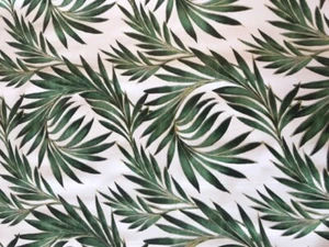 Mantel de vinilo PVC fresco helecho tropical con respaldo textil limpia para limpiar (330) - Imagen 1 de 1