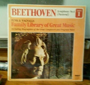 Funk & Wagnells Family Library of Great Music Beethoven Pastoral LP Record 1 New - Picture 1 of 2