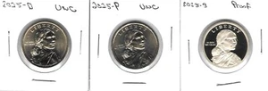 2025 PDS Native American One Proof and Two from Mint Rolls - Picture 1 of 1
