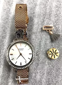 Stella & Dot Watch Keep Collective Time Key with Charms - Picture 1 of 13