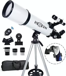 Telescope 80mm Aperture 600mm - Astronomical Portable Refracting Telescopes - Picture 1 of 7