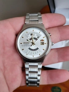 Orient NEW Multi Year Calendar Japan Wristwatch 1990 Unbelievable conditions NOS - Picture 1 of 11