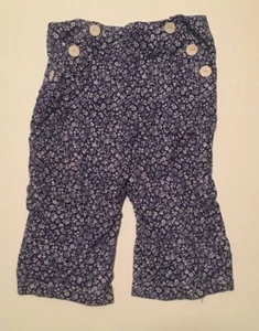 G. WILLIKERS! Girls' Periwinkle Floral Capri Pants ~ Sz 5 - Picture 1 of 2