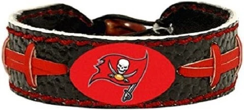 NFL Tampa Bay Buccaneers Black w/Red Laces NFL  Football Bracelet by GameWear Cover