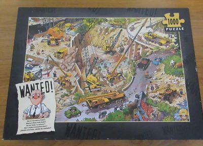 HEYE 1000 PCE PUZZLE~WANTED!~WHERE IS DOOR LOCK TONIO~CONSTRUCTION SITE~COMPLETE - image 1 of 4