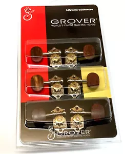Grover Nickel/Palisander Sta-Tite 18:1 Vintage Open Gear Gitarre Tuner V97-18NAR - Bild 1 von 2