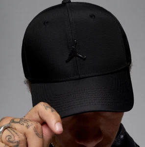 Nike Jordan Rise Structured Metal Jumpman Cap Black Gunmetal HM5750-010 - Picture 1 of 6