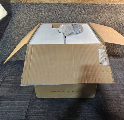 Colgante Kuzco Gibraltar 1 Luz 18" Negro/Dorado 494418-BK-GD 60W Tipo A Mediano Foto 1 de 4