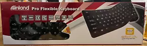 inland 70140 Black 109 Normal Keys USB Wired Pro Flexible Keyboard - Picture 1 of 1