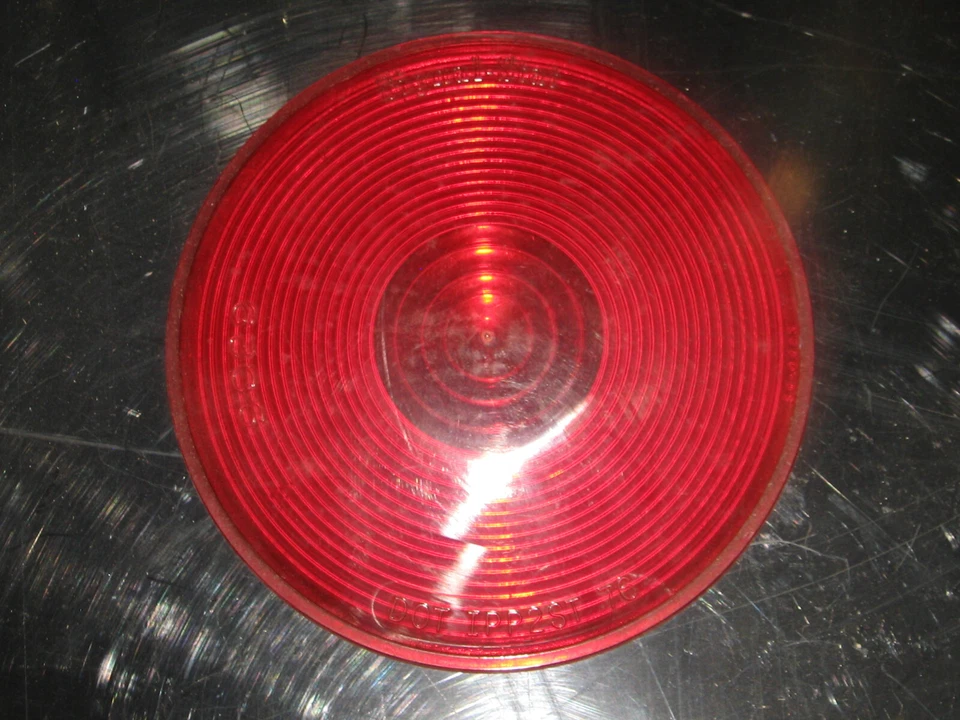 RED 4-1/4" OD LENS for SNAP RING LAMPS, LIGHTS, SIGNAL-STAT 9029 - Image 1 of 1