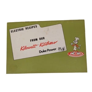Vintage elektrische Rezepte aus unseren Kilowattküchen Duke Power Service Kochbuch - Bild 1 von 3