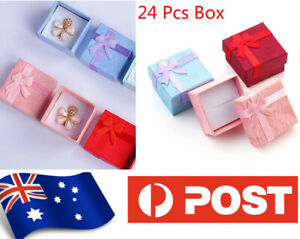 AU SELLER 24 PCS Jewellery Gift Boxes Display Necklace Ring Earrings Box  003