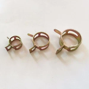 M6 M7 M8-M15 Metal Spring Clamp Clips Water Pipe Rubber Hose Hoop Q673  - Picture 1 of 2