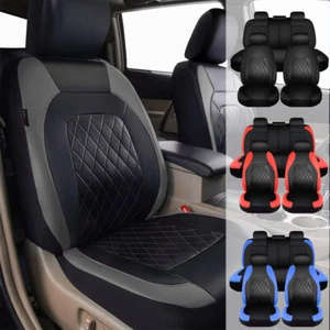 For Hyundai Elantra/Tucson/Sonata/Accent Faux Leather Car Seat Cover Full Set - Foto 1 di 16