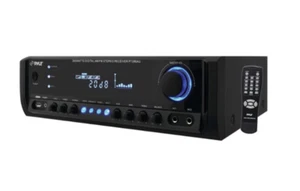 Pyle Digital Home Theater 4 Channel Power Amplifier Stereo Receiver PT390AU - Picture 1 of 2