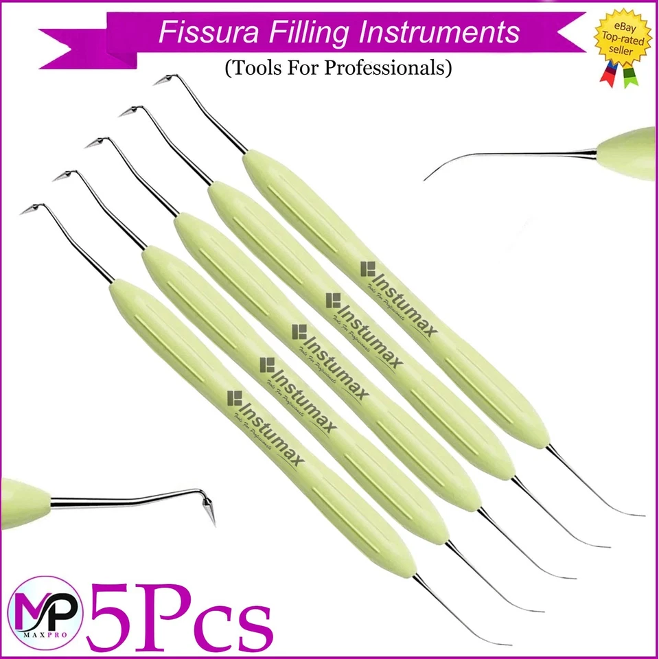 X5 Fissura Green Silicone Dental Composite Filling Instrument Restorations Tool - Image 1 of 1
