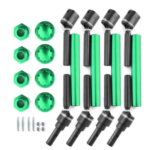 Traxxas 1/10 Maxx 89076-4 "Small X" V2 Wide CVD Driveshaft Set - CNC Steel Axles - Picture 1 of 17