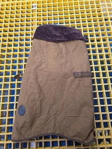 Barbour Dog Coat Extra Large Wax Utility Jacket. Brown With Corded Collar - Imagen 1 de 17
