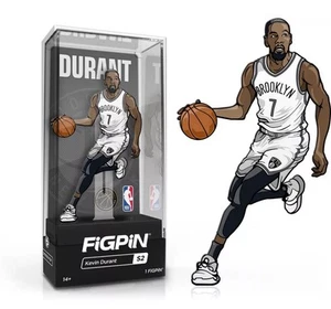 Prendedor coleccionable FiGPiN NBA Series 1 Brooklyn Nets Kevin Durant #S2 - Imagen 1 de 6