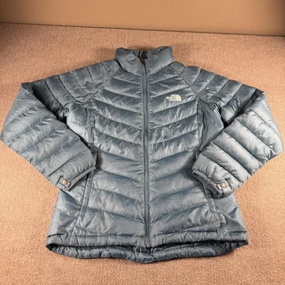 The North Face Jacket Womens Medium Blue 550 Down Puffer Insulated Winter Coat - Image 1 of 4