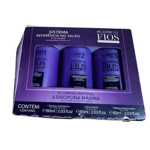 Plastica Dos Fios Hair Plastic Surgery Deep Cleaning Kit 3 x 60ml New - Picture 1 of 5