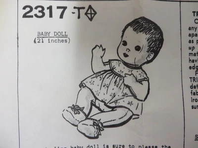 De colección Años 60 2317 Kate Marchbanks 21" MUÑECA BEBÉ Y ROPA Patrón Costura Pedido por Correo Foto 1 de 4