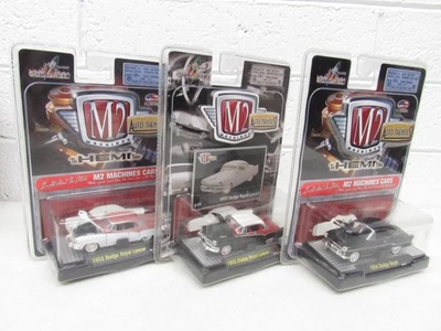 Lote de 3 réplicas M2 Machines Auto-Thentics años 50 Dodge Royal & Royal Lancer 1:64 Foto 1 de 4