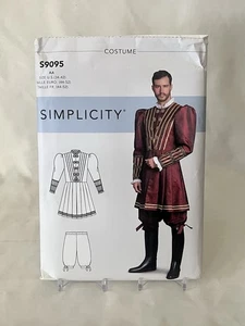 Simplicity S9095 Conquistador Costume Doublet Pantaloons Sewing Pattern 34-42 - Picture 1 of 3