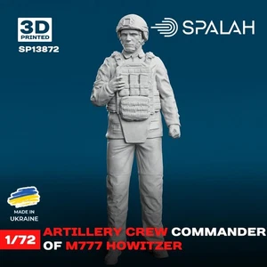 Figura Modelo 1:72 Spalah SP13872 Comandante de la Tripulación de Artillería de M777 Howitzer Escala - Imagen 1 de 3