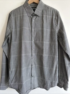 Express Men’s 1MX Stretch Collection Slim Grey Patterned - Image 1 of 4