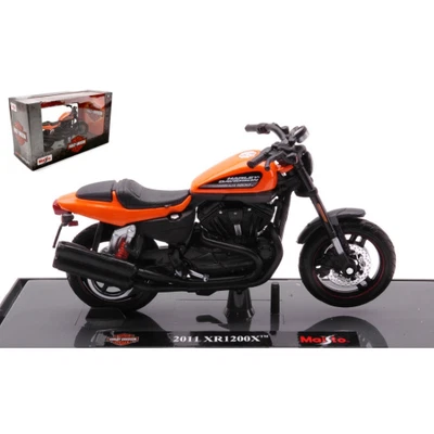 HARLEY DAVIDSON XR1200X 2011 ORANGE 1:18 Maisto Moto Nouveau modèle - Photo 1/3