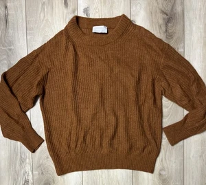 Everlane Womens Sweater Alpaca Blend Knit Pullover Brown Size Medium - Picture 1 of 7