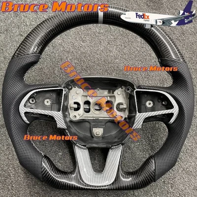 Volante de fibra de carbono para Dodge Charger Challenger Durango SRT 15+ Foto 1 de 3