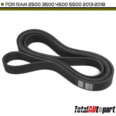 124.31IN Serpentine Belt 8-Rib for Ram 2500 3500 4500 5500 2013-2018 04627751AA - Image 1 of 4