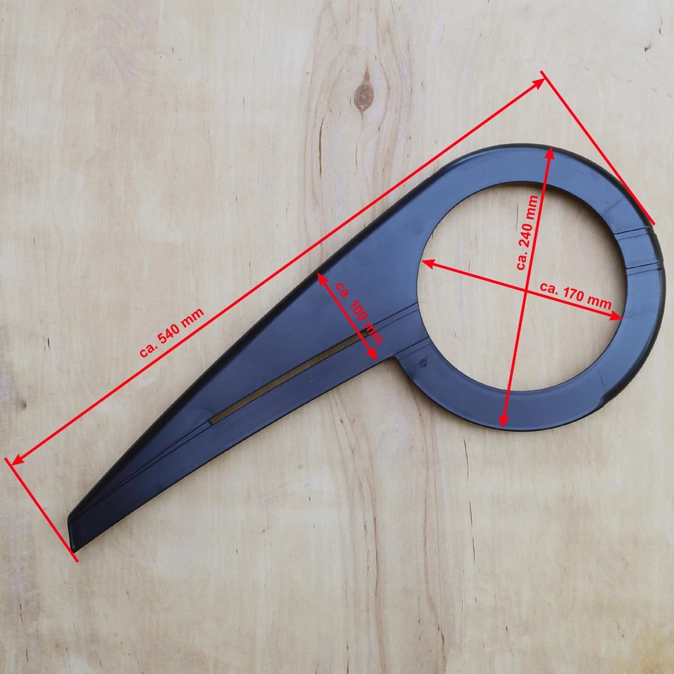 Kettenschutz Hebie 1-flügelig 48 Zähne schwarz 230mm F Kettenschaltung