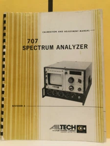 Ailtech 707 Spectrum Analyzer Calibration and Adjustment Manual - Picture 1 of 3