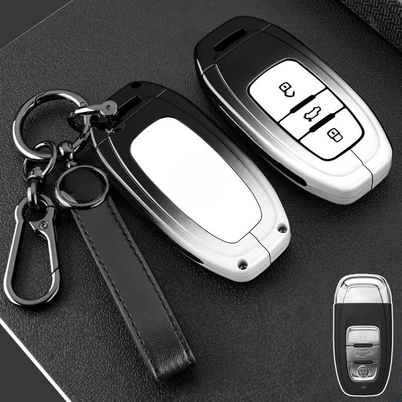 For Audi A3 A4 A5 A6 A7 A8 S4 S6 Q5 TT RS Q2 Zinc Alloy TPU Car Key Case Cover Foto 1 de 4