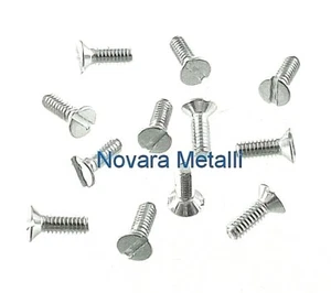 100 microviti inox Testa Piana svasata M1,6x5 - M1,6 taglio cacciavite viti - Foto 1 di 1