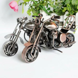 Hand Made Metal Bike Sculptures Scrambler Copper Road Bike Nuts & Bolts Gift - Picture 1 of 3