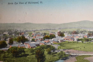 Birds Eye View of Richmond, Vt Postcard - Picture 1 of 3