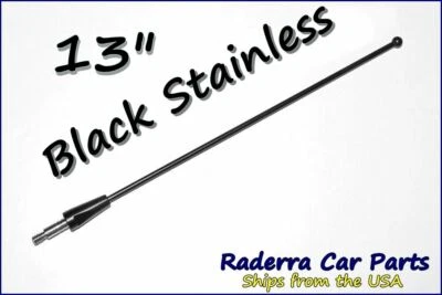 Mástil de antena AM FM de acero inoxidable negro de 13" para Ford F-150 Raptor 2010-2025 Foto 1 de 3