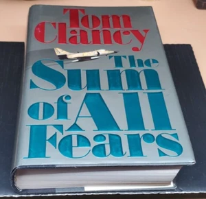 The Sum Of All Fears Tom Clancy HCDJ 1991 TRUE FIRST EDITION - FIRST PRINTING - Picture 1 of 8