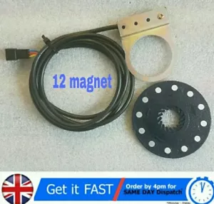 Elektrofahrrad 12 Magnet PAS Pedal Assist Sensor Trittfrequenz Geschwindigkeit Ebike - Bild 1 von 6