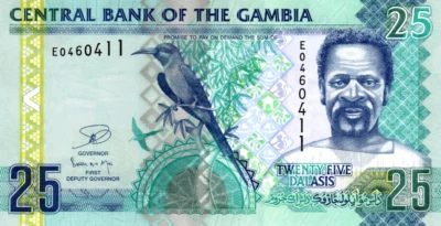 Gambia 25 Dalasis 2006 ND UNC Banknote P-27 Prefix E Paper Money - Image 1 of 2