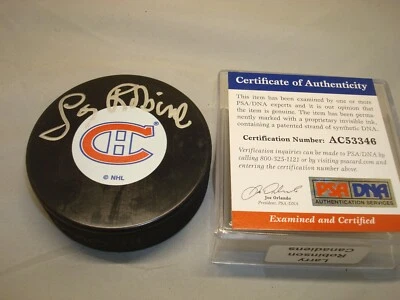 Larry Robinson Signed Montreal Canadiens Hockey Puck Autographed PSA/DNA COA 1C - Image 1 of 3